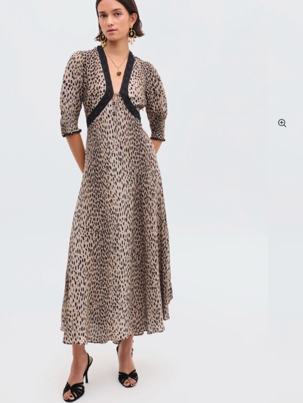 NWT RIXO AMINA CHEETAH PRINT DRESS